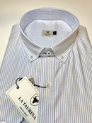 Camisa Blanca Oxford Rayas Azules