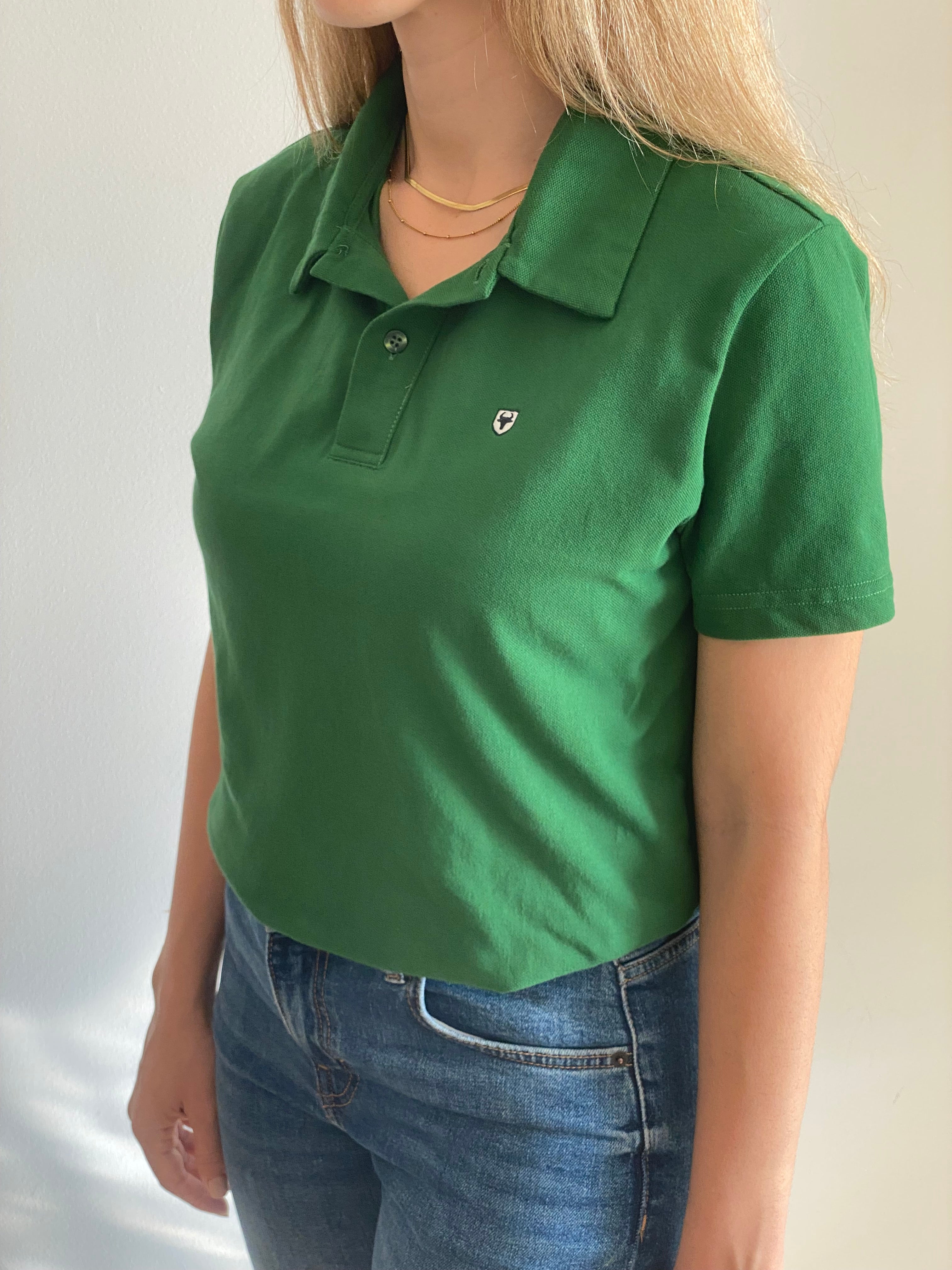 Polo Verde Oliva Premium Unisex