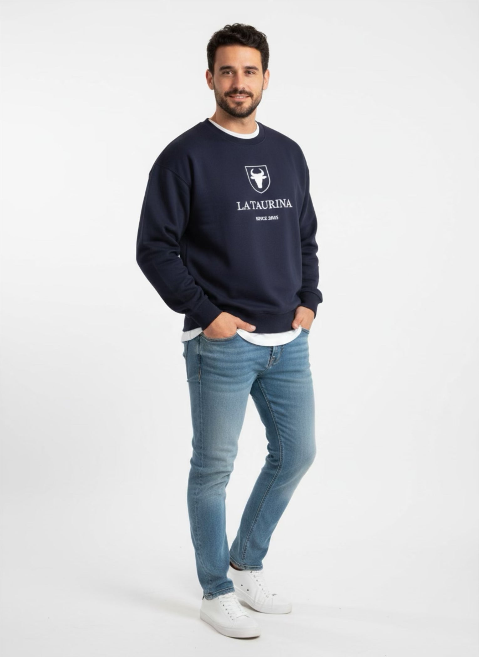 Sudadera UNISEX La Taurina Azul Marino - Entretiempo Oversize