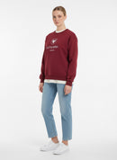 Sudadera UNISEX La Taurina Rojo Granate - Entretiempo Oversize