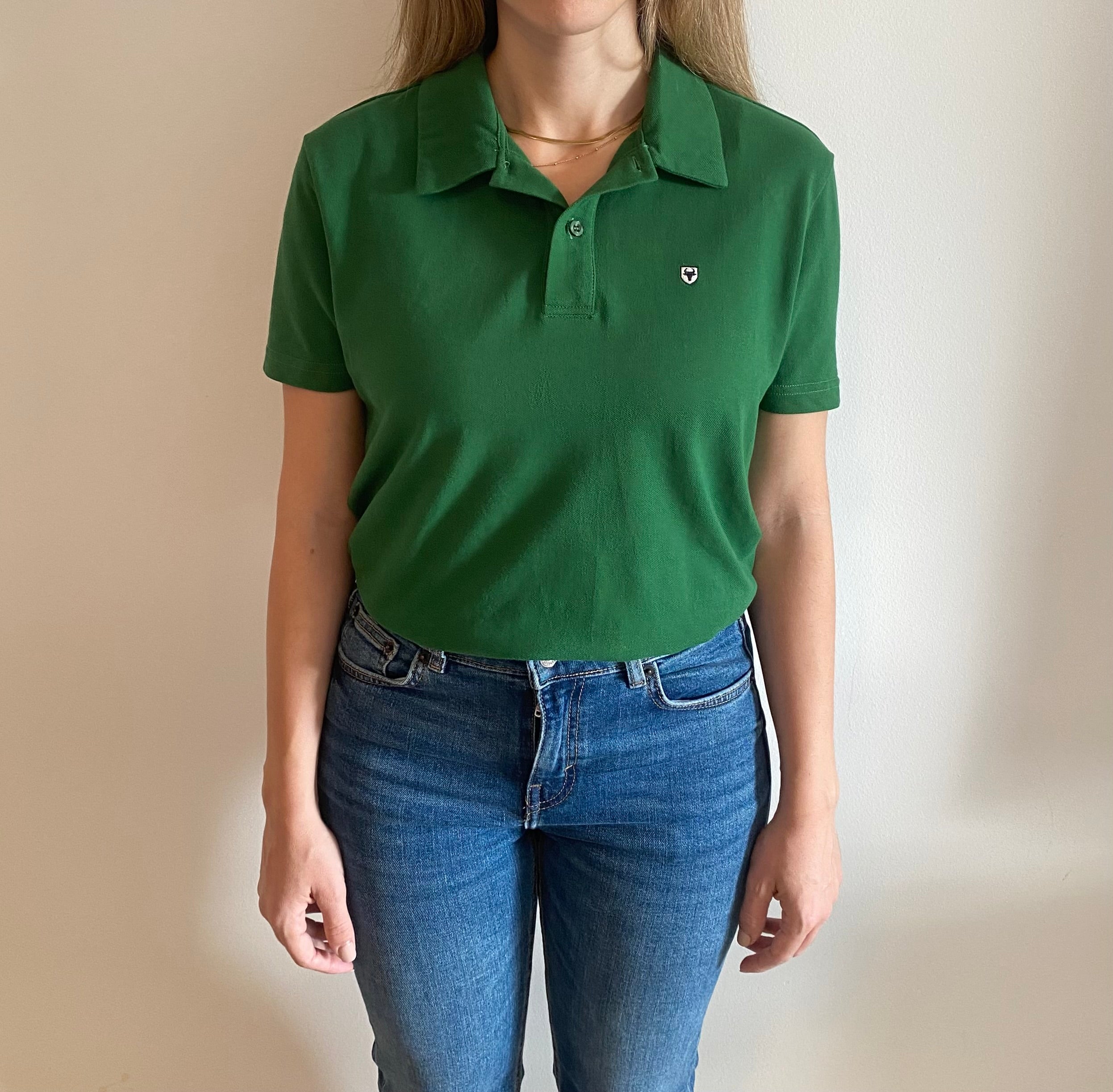 Polo Verde Oliva Premium Unisex