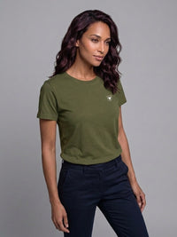 Camiseta UNISEX Verde militar- Military Green Flag Collection La Taurina