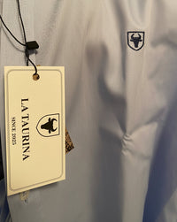 Camisa Azul Celeste Logo Azul Marino