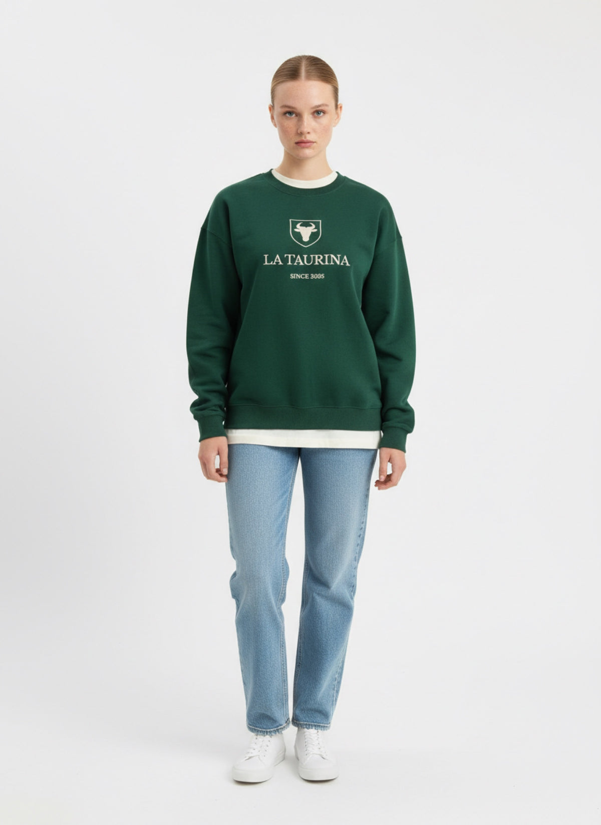 Sudadera UNISEX La Taurina Premium - Verde Oscuro Entretiempo