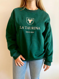Sudadera La Taurina Premium - Verde Oscuro Entretiempo