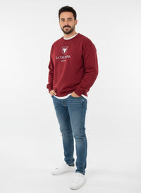 Sudadera UNISEX La Taurina Rojo Granate - Entretiempo Oversize