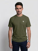 Camiseta UNISEX Verde militar- Military Green Flag Collection La Taurina