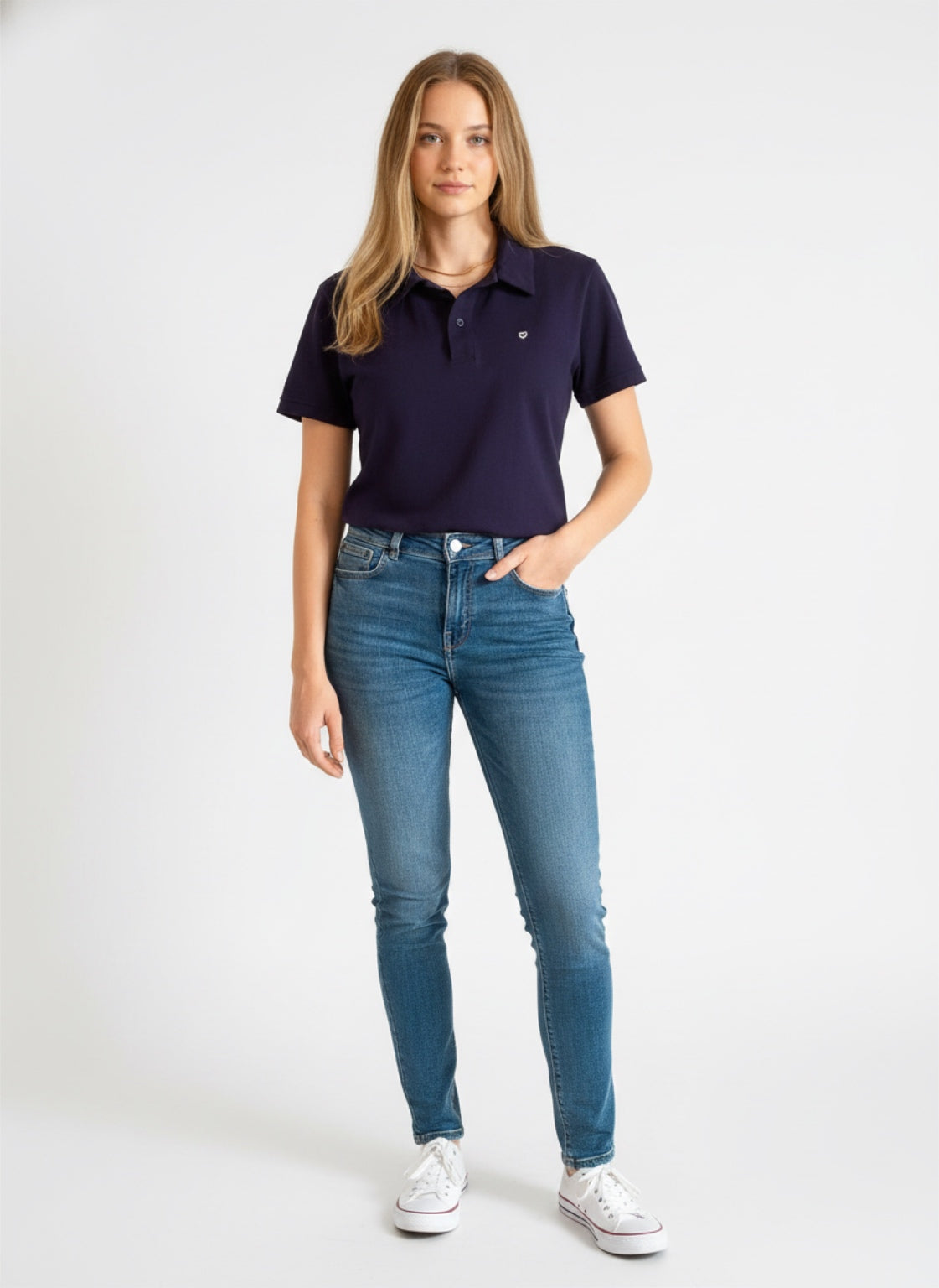 Polo Azul Marino Premium