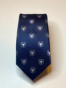 Corbata Azul Oscuro Logo Blanco