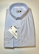 Camisa Blanca Oxford Rayas Azules