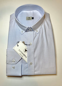Camisa Blanca Oxford Rayas Azules