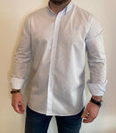 Camisa Oxford Cuadros Pequeños Azul