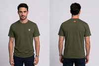 Camiseta UNISEX Verde militar- Military Green Flag Collection La Taurina