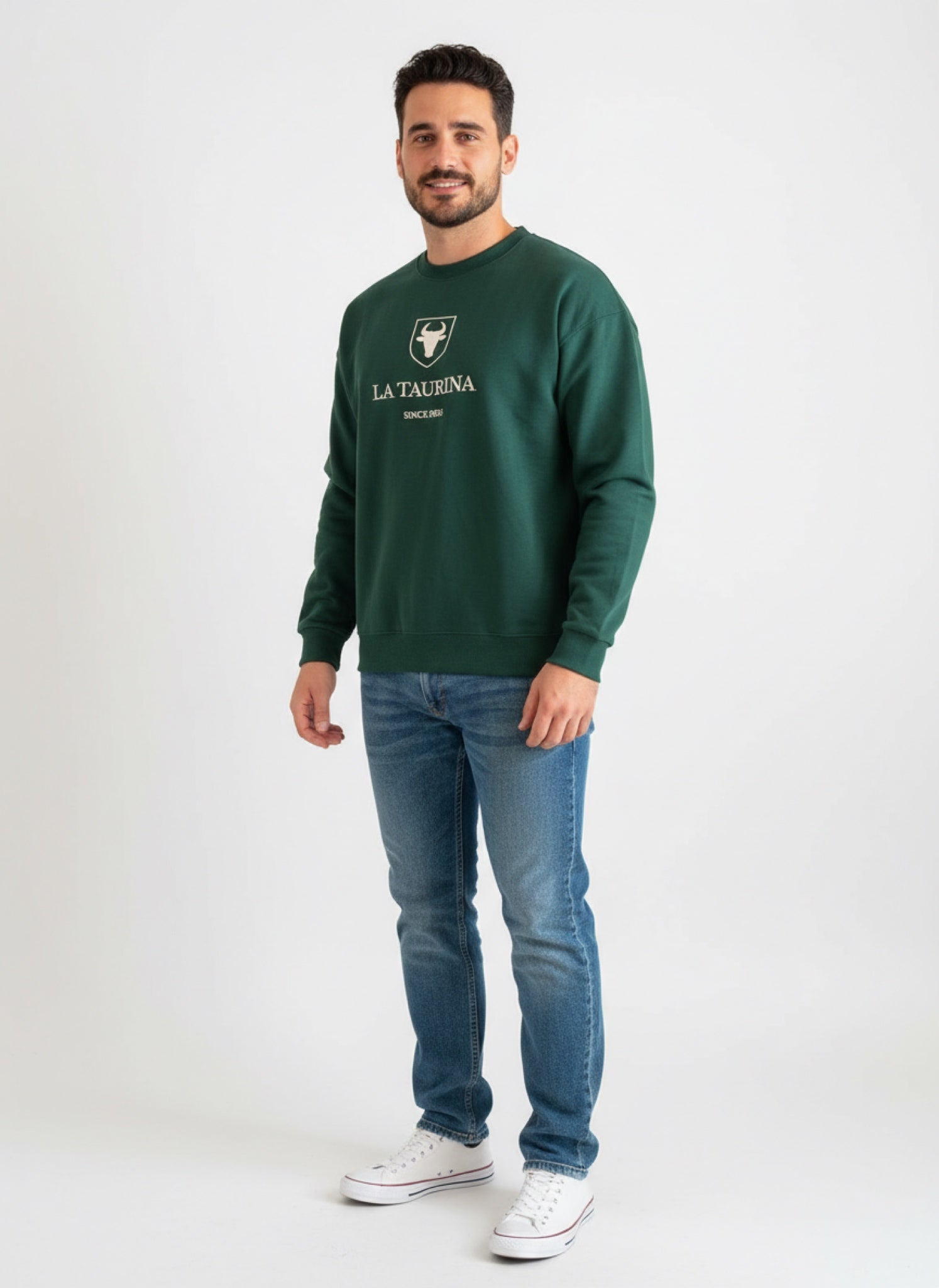 Sudadera UNISEX La Taurina Premium - Verde Oscuro Entretiempo