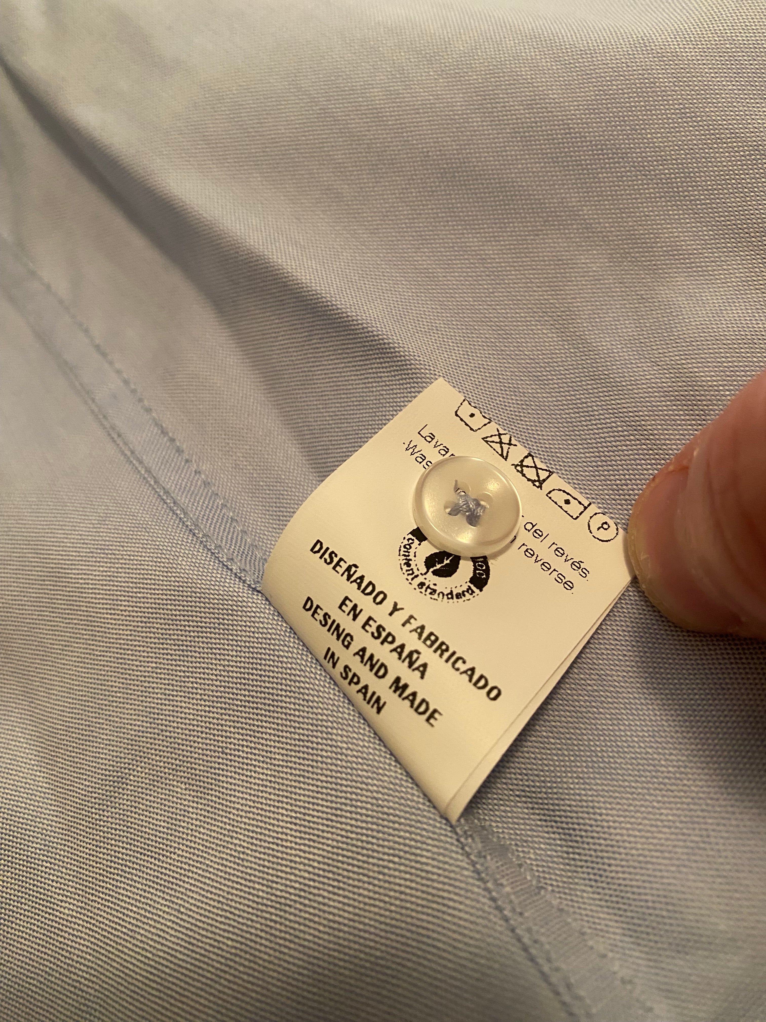 Camisa Azul Celeste Logo Azul Marino