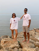 Camiseta La Taurina Blanca - Diseño Rojo San Fermín