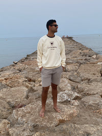 Sudadera La Taurina Blanco Cremoso - Entretiempo Oversize