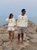 Sudadera La Taurina Blanco Cremoso - Entretiempo Oversize
