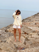 Sudadera La Taurina Blanco Cremoso - Entretiempo Oversize