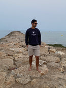 Sudadera La Taurina Azul Marino - Entretiempo Oversize