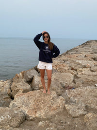 Sudadera La Taurina Azul Marino - Entretiempo Oversize