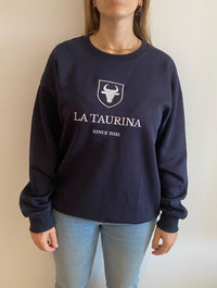 Sudadera La Taurina Azul Marino - Entretiempo Oversize