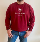 Sudadera La Taurina Rojo Granate - Entretiempo Oversize